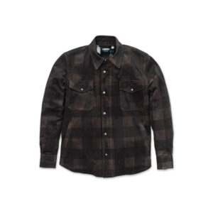 SHIRT CHECK BROWN