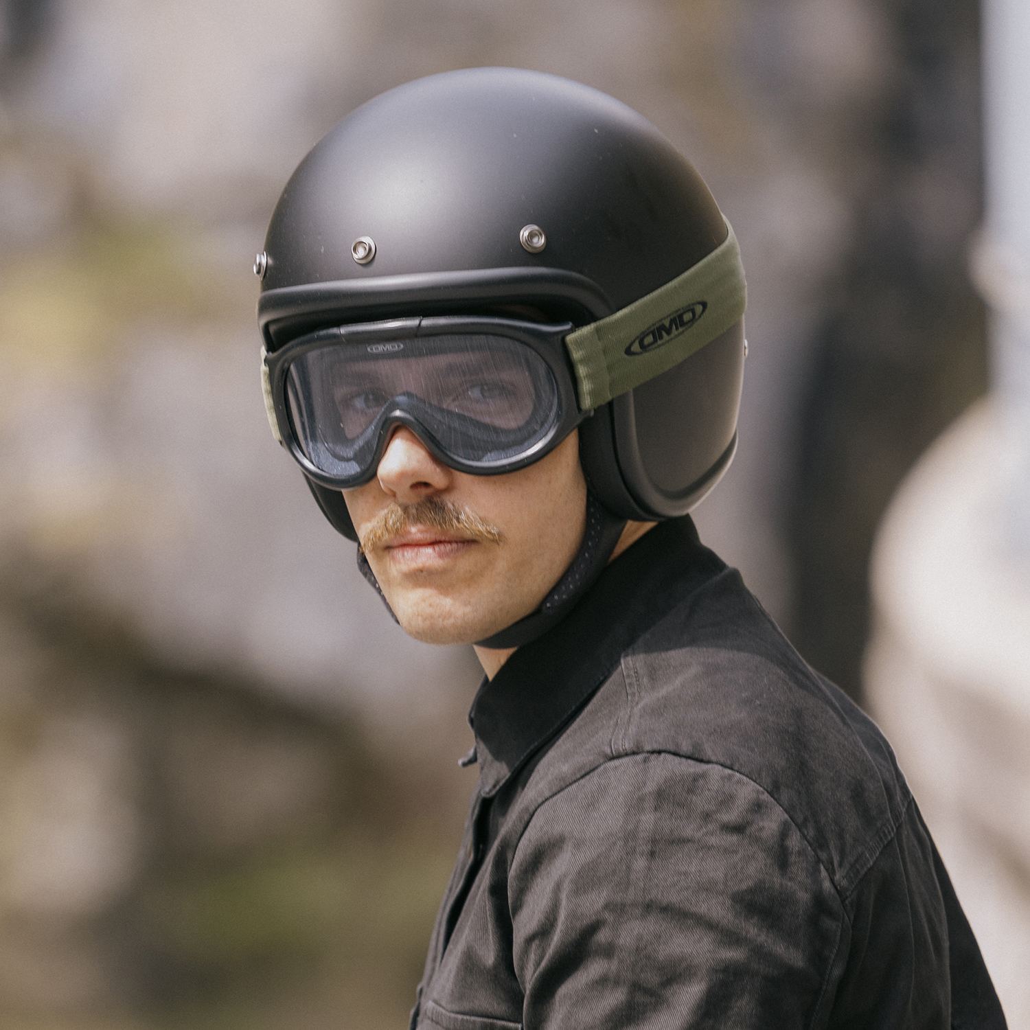 Dmd Casco Moto Occhiali Da Vista GHOST GREEN Caschi Jet Moto DMD