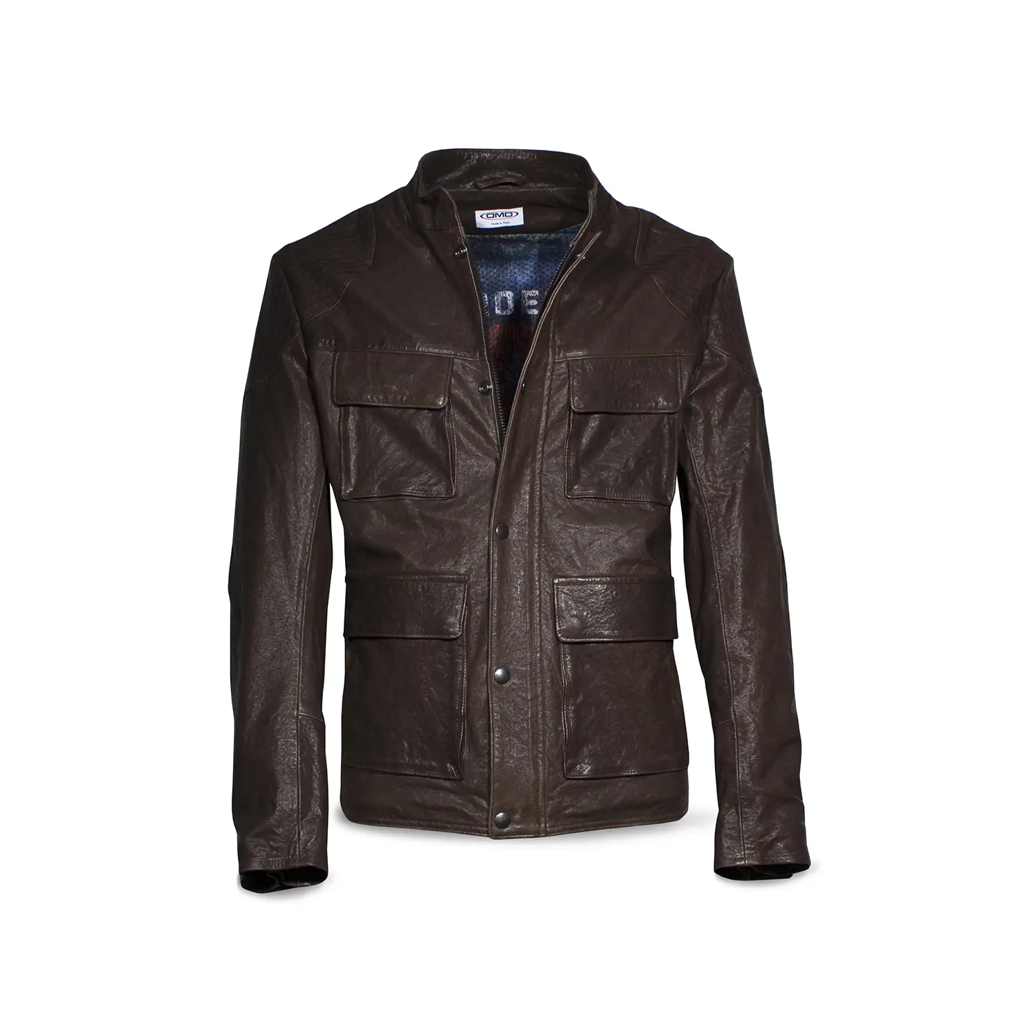 dmd.eu - SOLO RIDER BROWN (NICHT GENEHMIGT) DMD – Solo Rider Brown Leather (non omologata) – front
