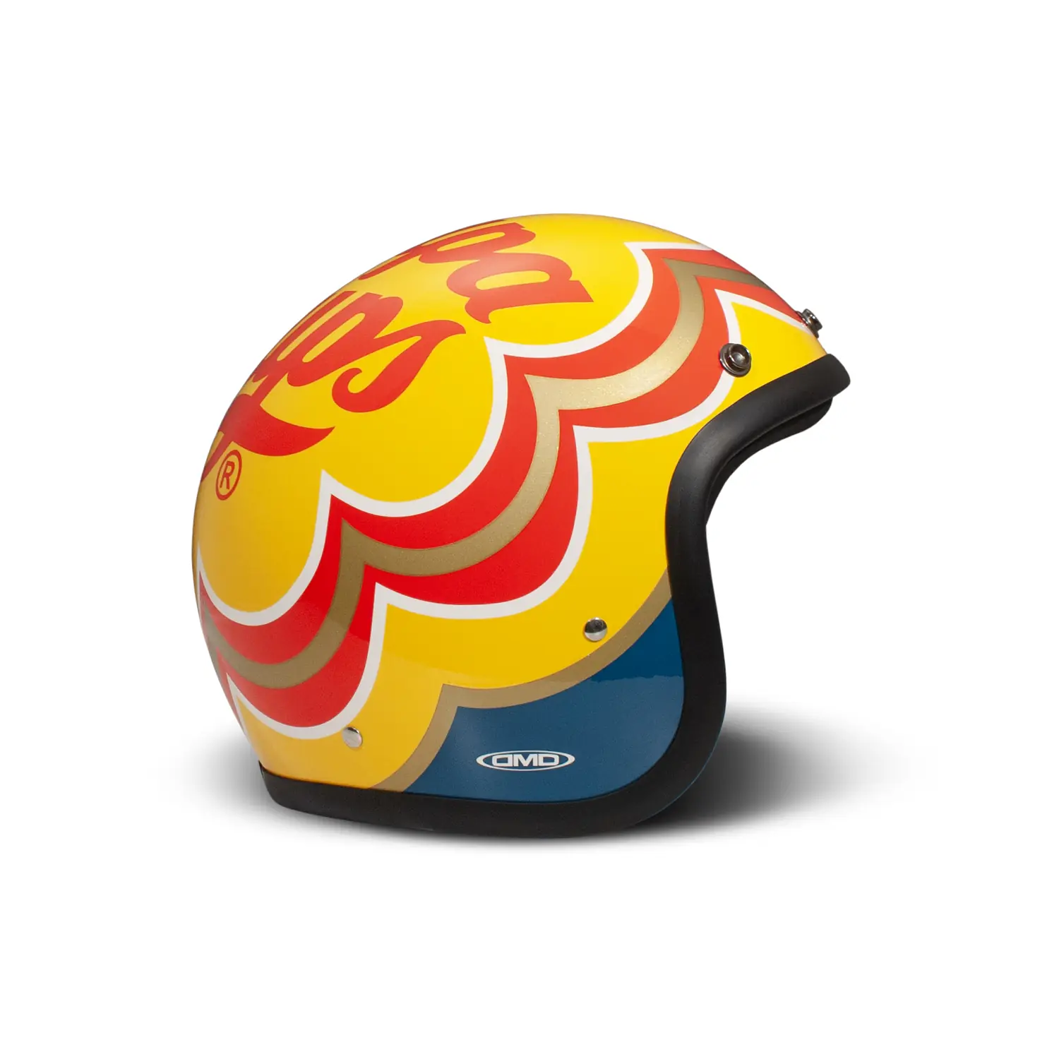 Sebasty Casco Moto Vintage Mezzo Facciale - Omologato ECE 22.06, Unisex, Con Visiera Parasole
