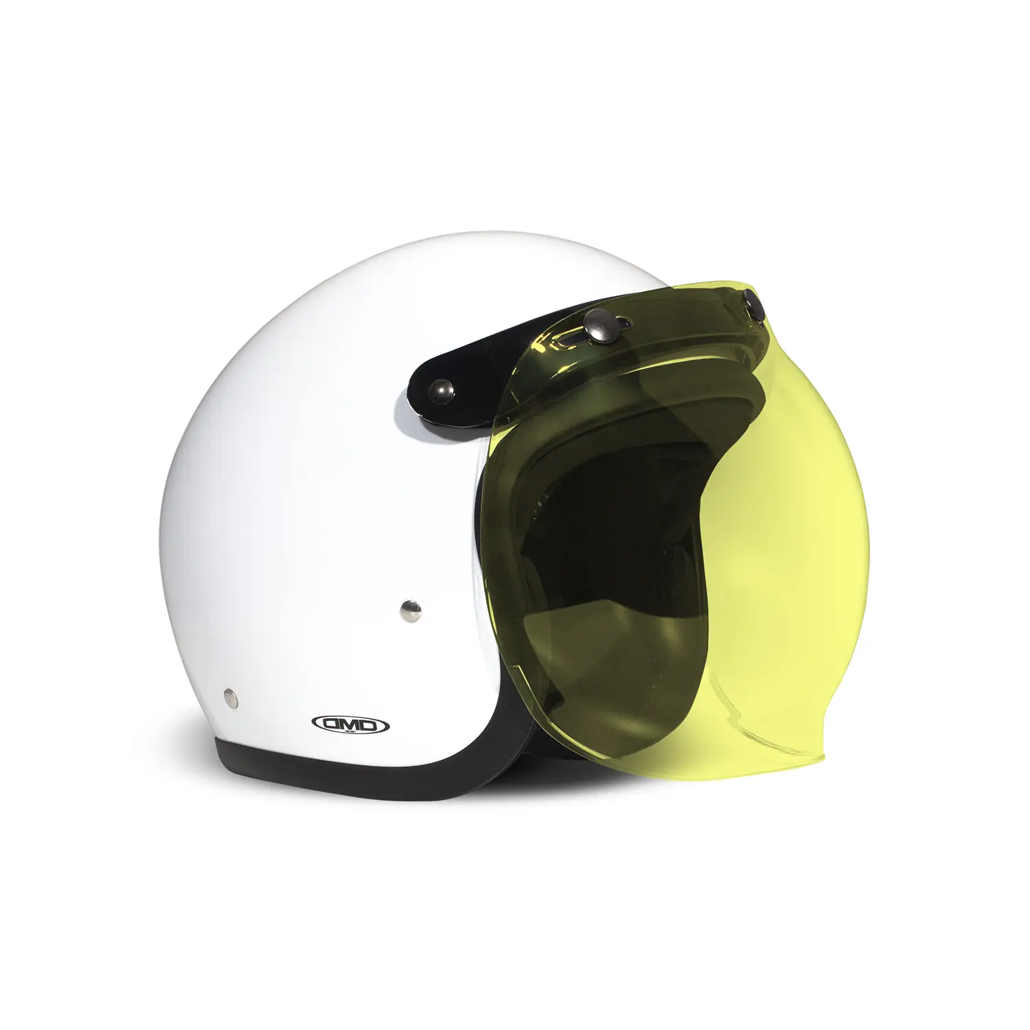 dmd.eu - FLIP-UP BUBBLE VISOR DMD – Accessory Flip up bubble visor yellow – close